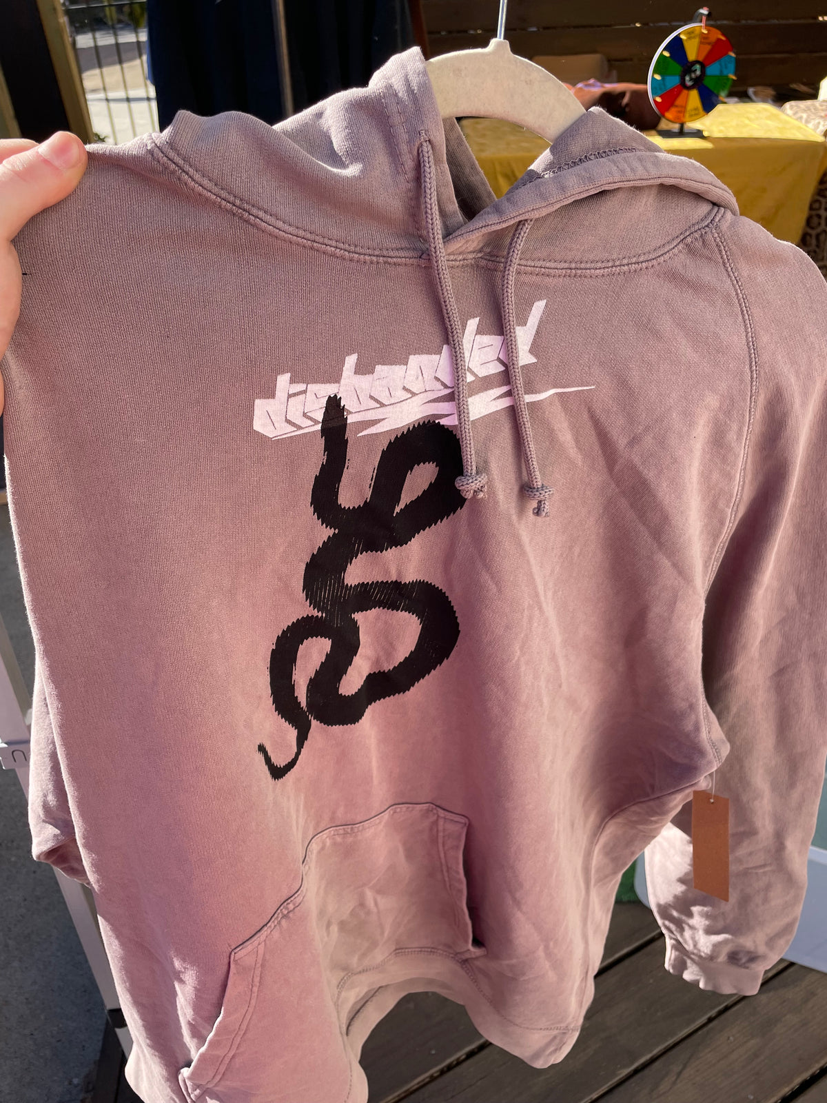 Corrupted Hazard Hoodie - Faded Pink