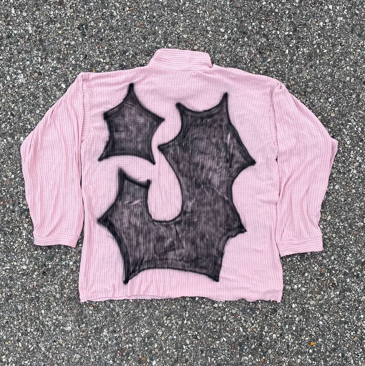 Pink Airbrushed Turtleneck