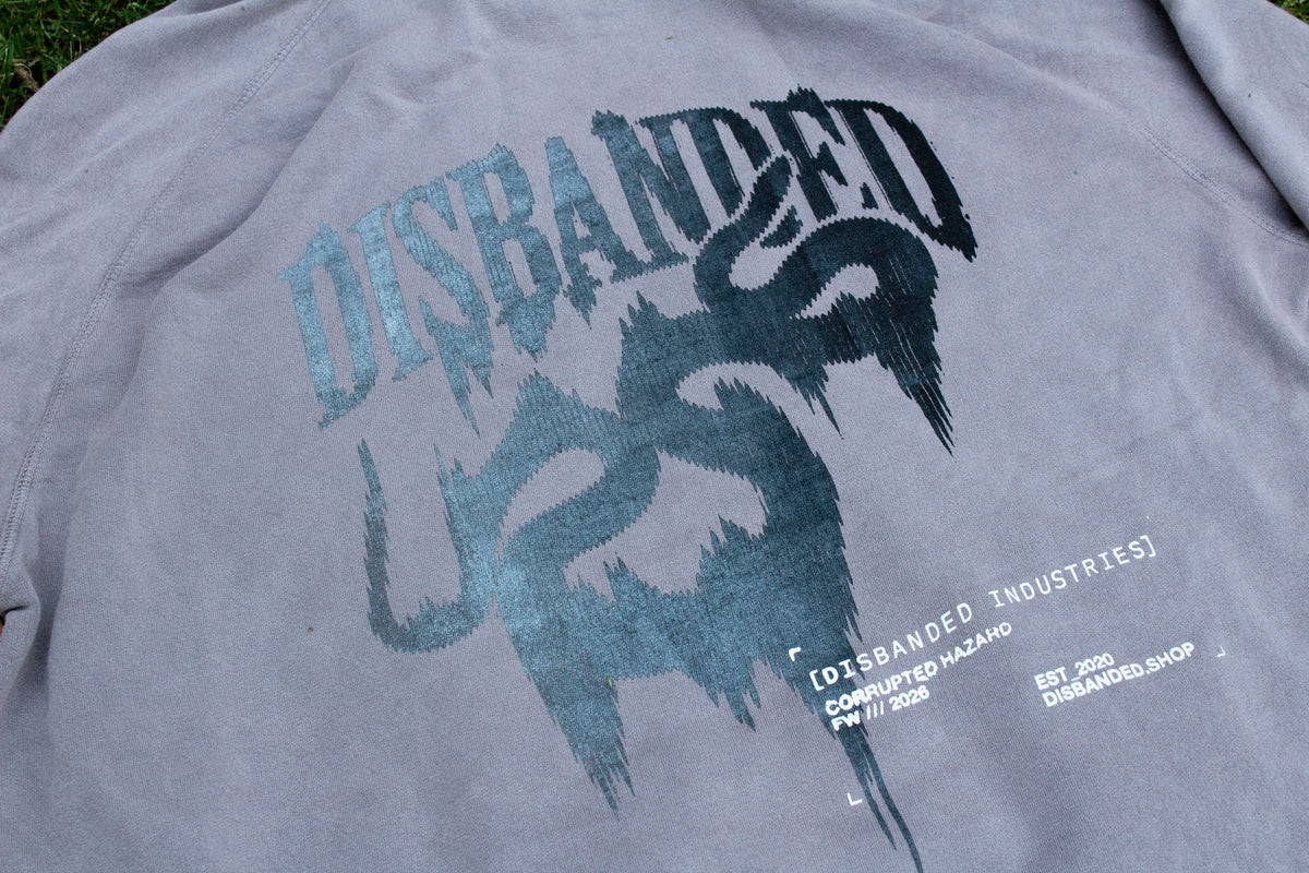 Corrupted Hazard Hoodie Faded Purple V2 (LIGHTNING LOGO)