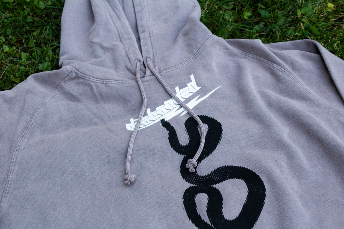 Corrupted Hazard Hoodie Faded Purple V2 (LIGHTNING LOGO)