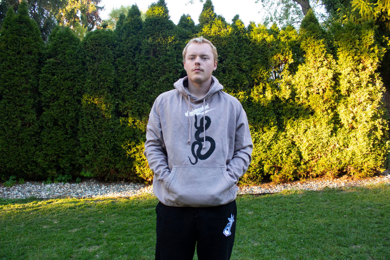 Corrupted Hazard Hoodie Faded Purple V2 (LIGHTNING LOGO)
