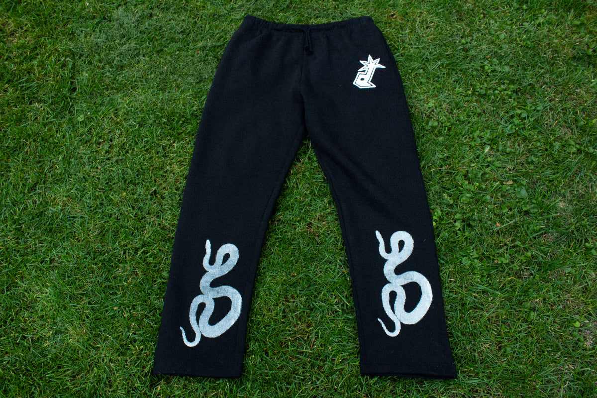 Corrupted Hazard Sweatpants V2 (PURPLE & SILVER BACK)