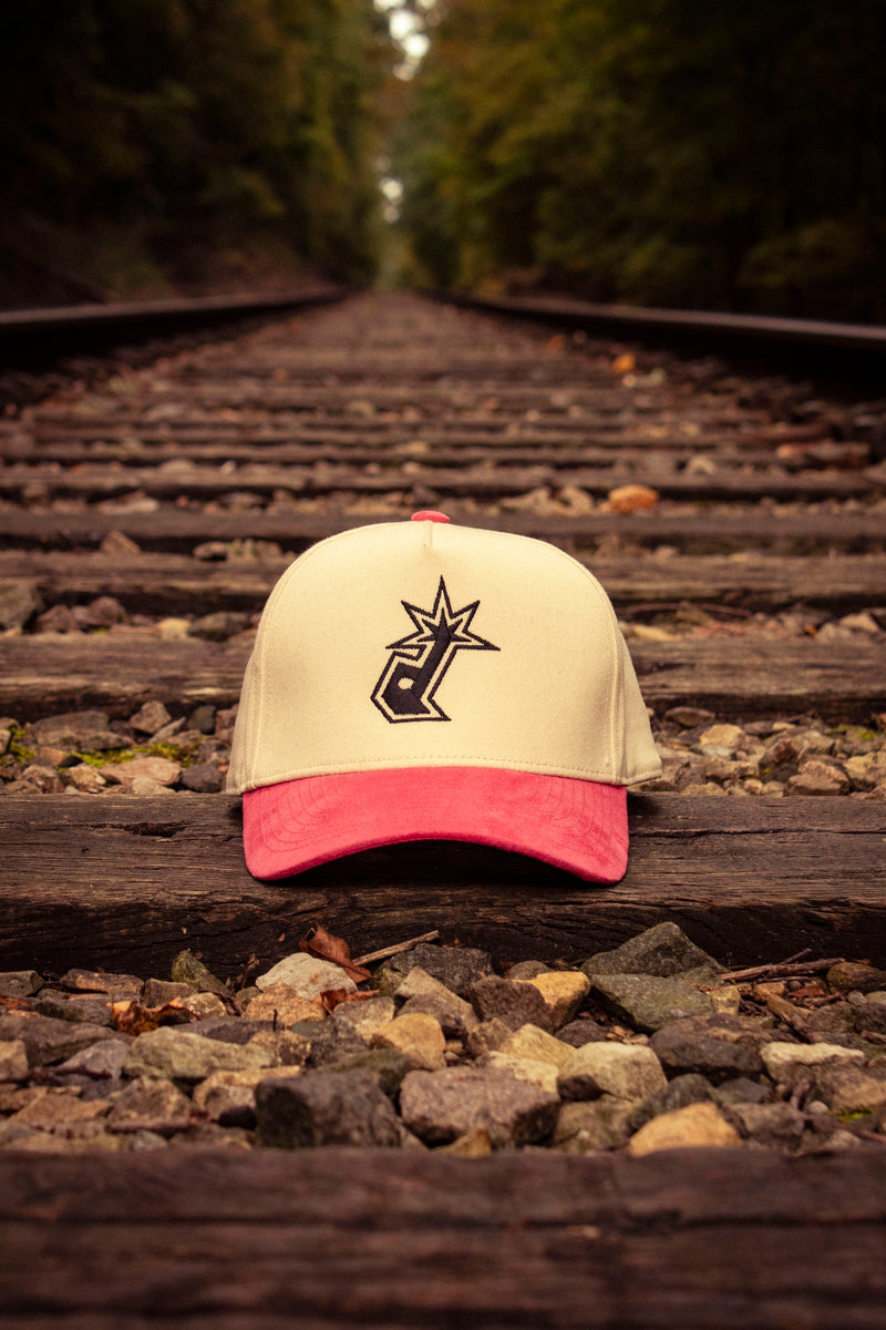 Pink Embroidered Hat