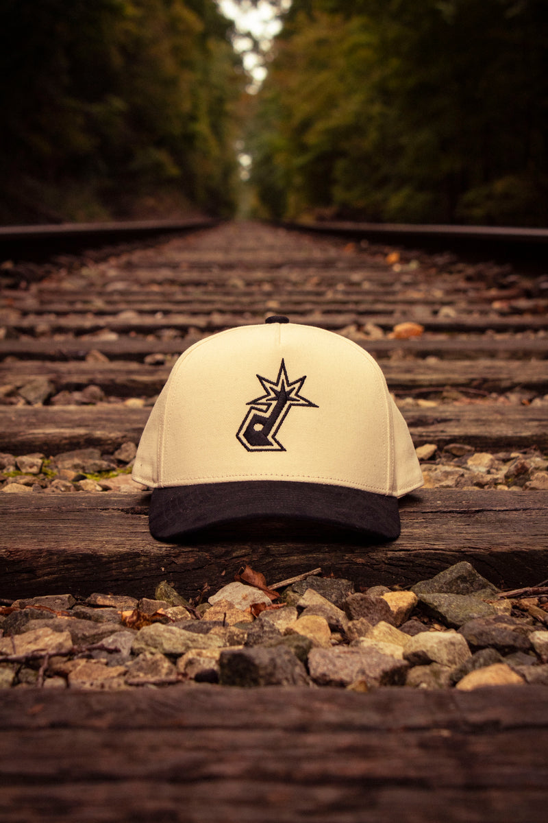 Black Embroidered Hat